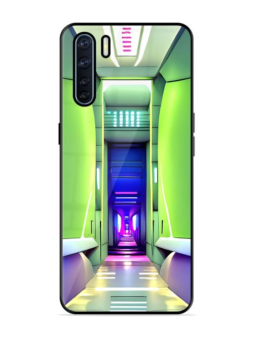 Neon Corridor Glossy Soft Edge Case for Oppo F15