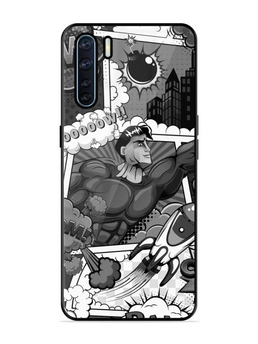 Comic Book Chaos Glossy Soft Edge Case for Oppo F15