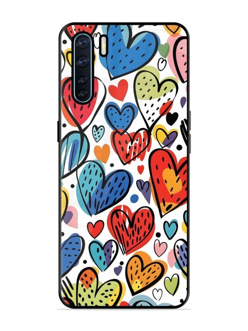 Heartfelt Harmony Glossy Soft Edge Case for Oppo F15