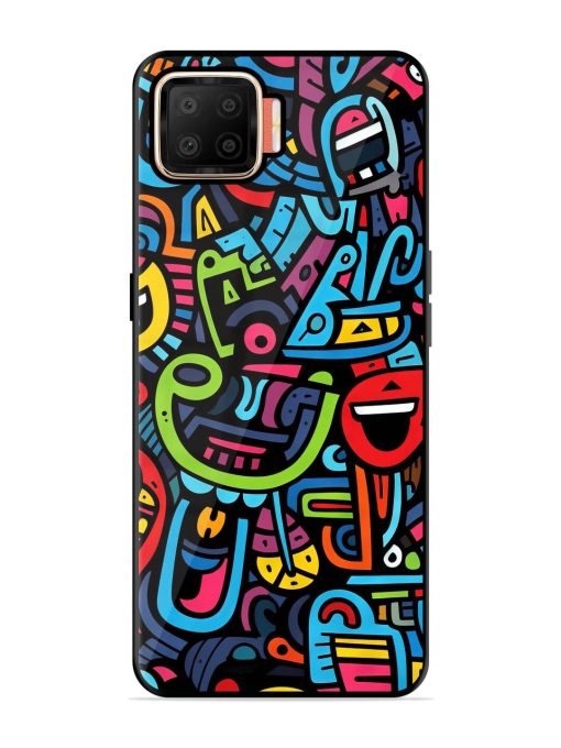 Doodlephoria Glossy Soft Edge Case for Oppo F17 Chachhi