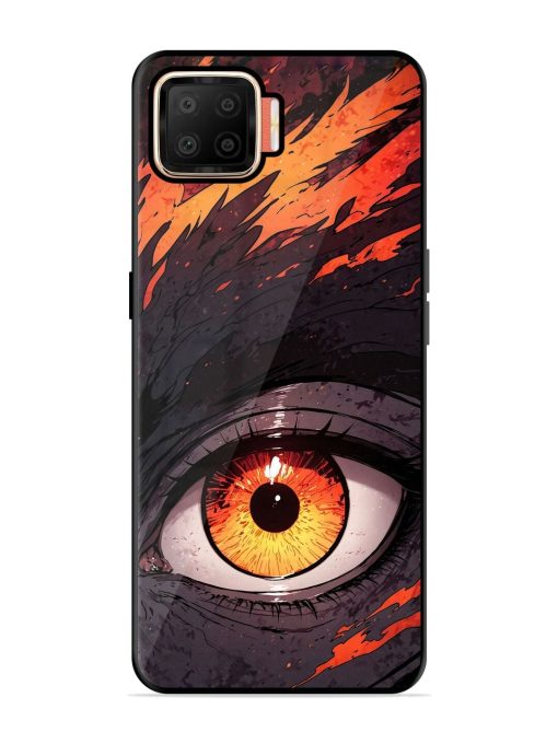 Inferno Gaze Glossy Soft Edge Case for Oppo F17 Chachhi