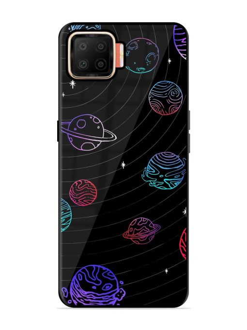 Cosmic Ballet Glossy Soft Edge Case for Oppo F17 Chachhi