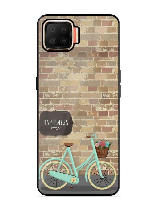 Pedaling Towards Happiness Glossy Soft Edge Case for Oppo F17 Chachhi