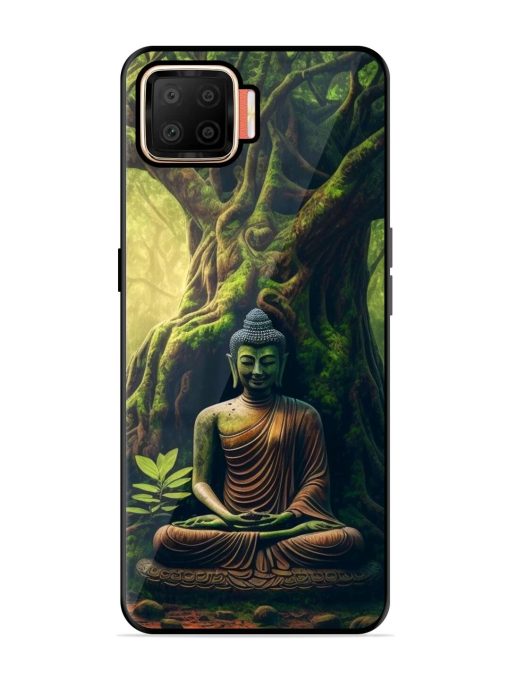 Green Buddha Art Glossy Soft Edge Case for Oppo F17 Chachhi