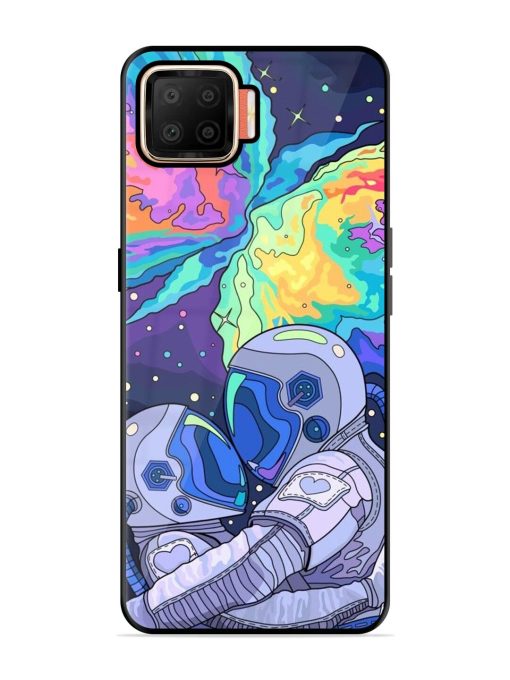 Cosmic Love Glossy Soft Edge Case for Oppo F17 Chachhi