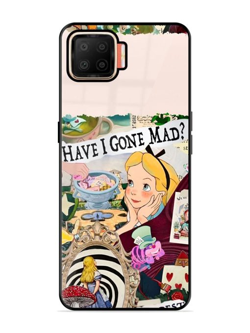 Mad Hatter'S Collage Glossy Soft Edge Case for Oppo F17 Chachhi