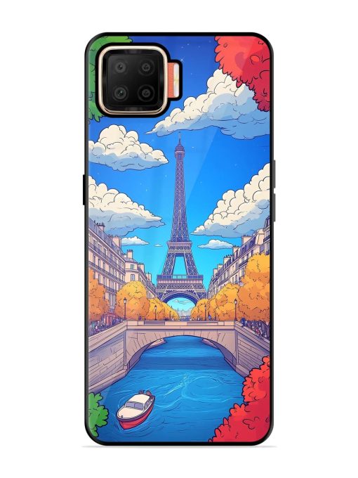 Parisian Panorama Glossy Soft Edge Case for Oppo F17 Chachhi