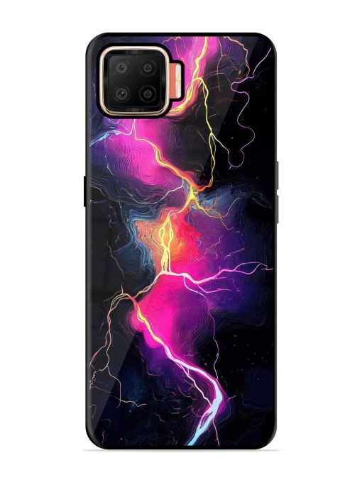 Electric Dreams Glossy Soft Edge Case for Oppo F17 Chachhi