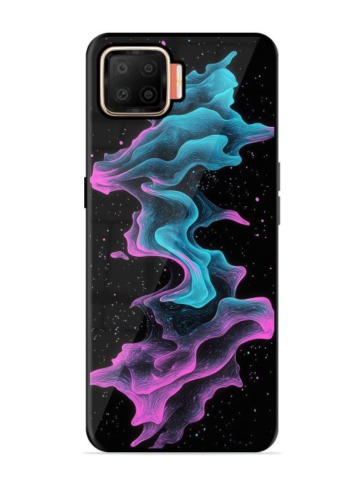 Cosmic Currents Glossy Soft Edge Case for Oppo F17 Chachhi