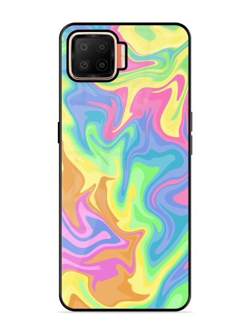 Whimsical Swirl Glossy Soft Edge Case for Oppo F17