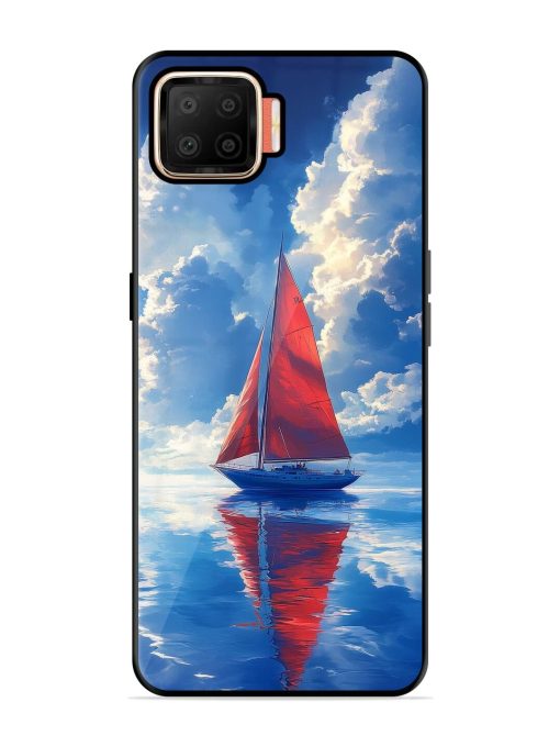 Crimson Sails Glossy Soft Edge Case for Oppo F17 Chachhi