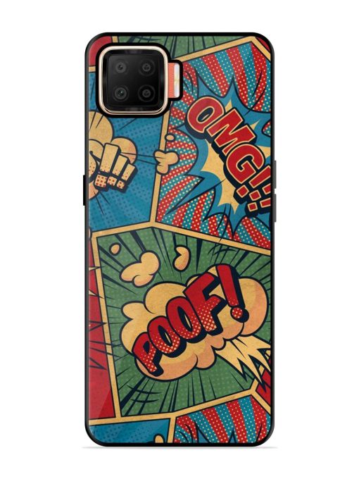 Comic Book Chaos Glossy Soft Edge Case for Oppo F17 Chachhi