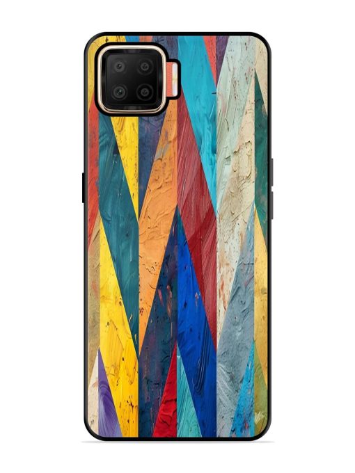 Abstract Tapestry Glossy Soft Edge Case for Oppo F17 Chachhi