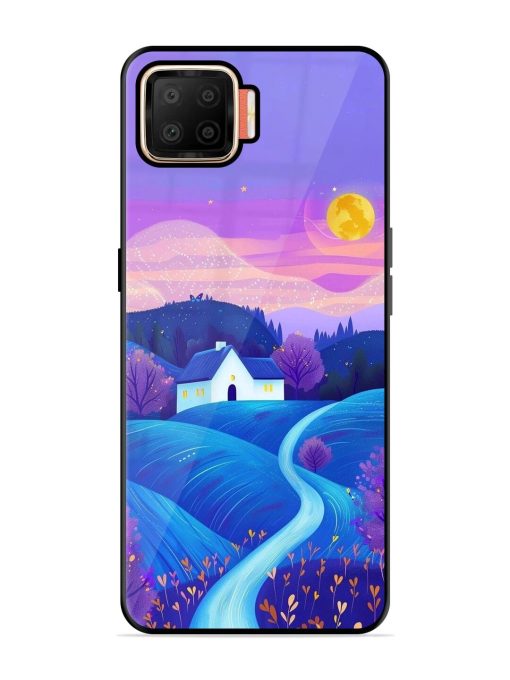 Moonlit Meadow Glossy Soft Edge Case for Oppo F17 Chachhi