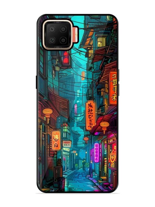 Neon Nightscape Glossy Soft Edge Case for Oppo F17 Chachhi