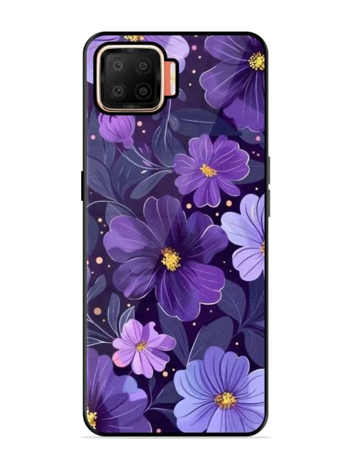 Purple Paradise Glossy Soft Edge Case for Oppo F17 Chachhi