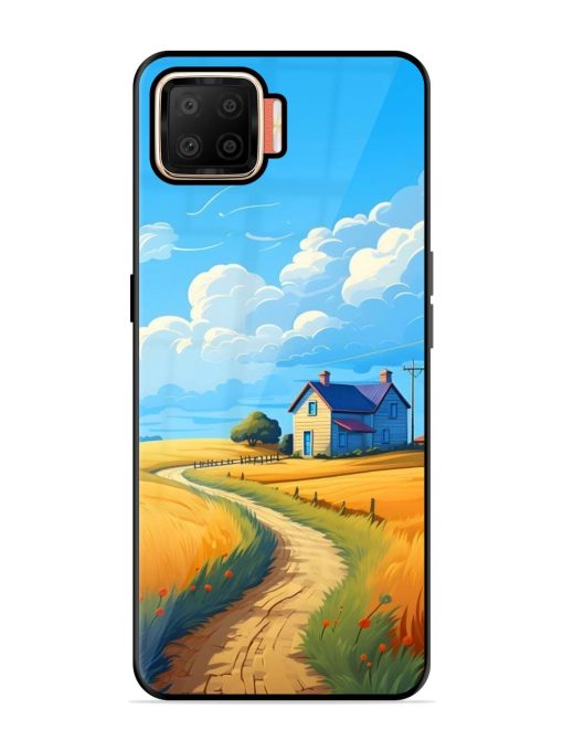 Countryside Cottage Glossy Soft Edge Case for Oppo F17 Chachhi