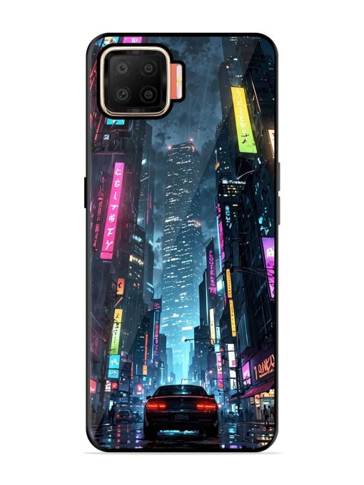 Neon Nightscape Glossy Soft Edge Case for Oppo F17 Chachhi