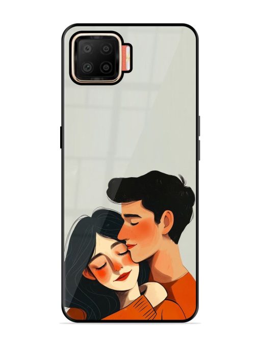 Craft Couples Glossy Soft Edge Case for Oppo F17 Chachhi