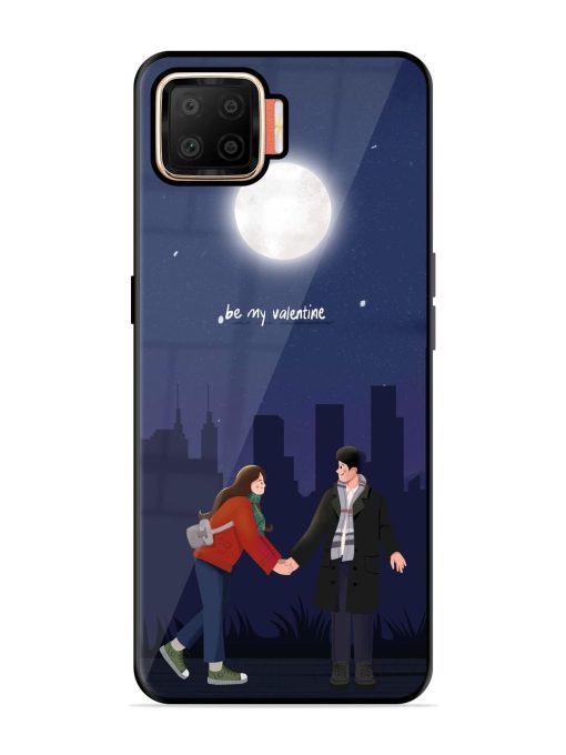 Moonlight Proposal Glossy Soft Edge Case for Oppo F17 Chachhi