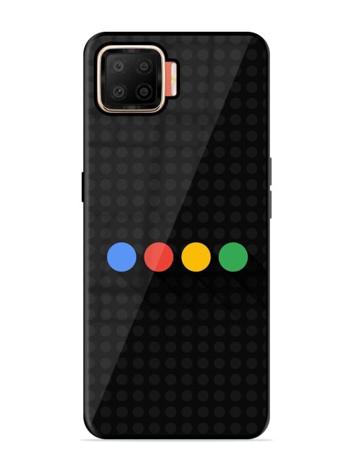 Google Dots Glossy Soft Edge Case for Oppo F17 Chachhi