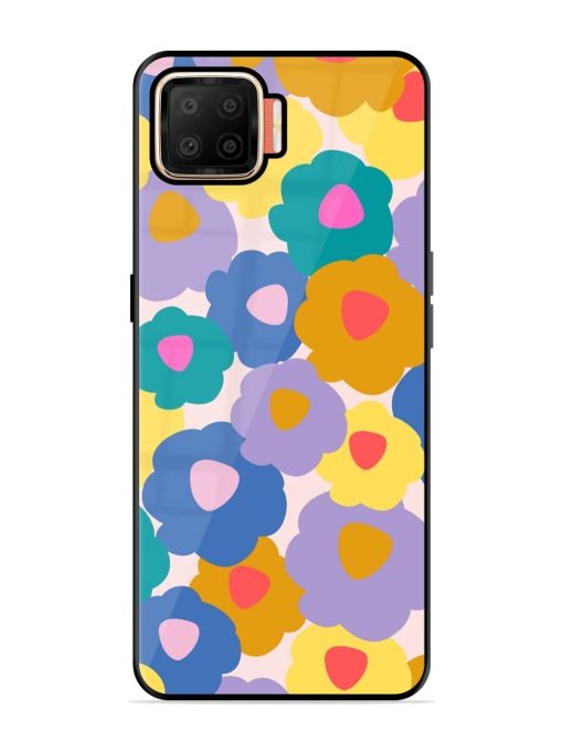 Flower Power Glossy Soft Edge Case for Oppo F17 Chachhi