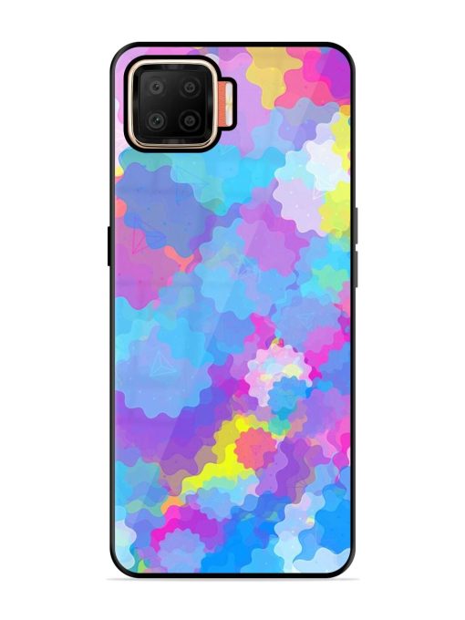 Psychedelic Cloud Burst Glossy Soft Edge Case for Oppo F17