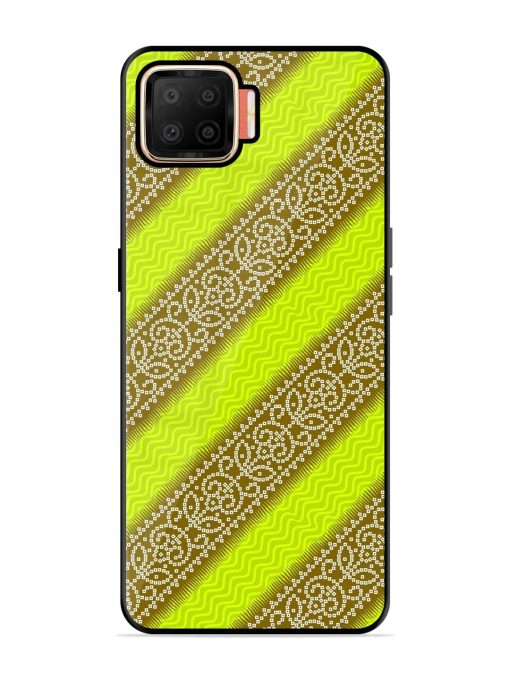 Golden Bandana Bliss Glossy Soft Edge Case for Oppo F17 Chachhi