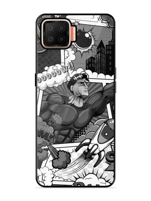 Comic Book Chaos Glossy Soft Edge Case for Oppo F17 Chachhi