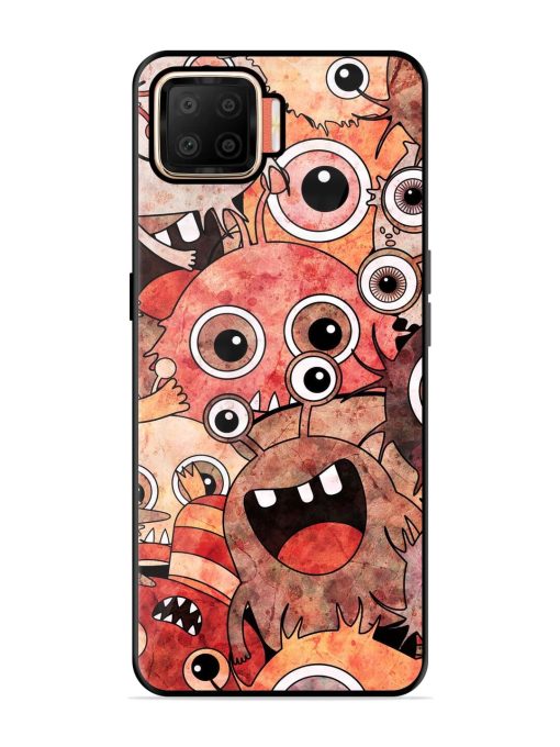 Monster Mash Glossy Soft Edge Case for Oppo F17 Chachhi