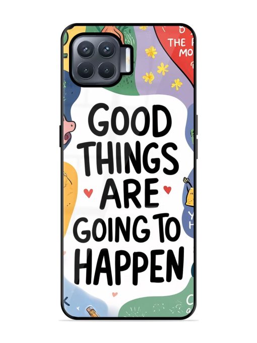 Uplifting Scribbles Glossy Soft Edge Case for Oppo F17 Pro Chachhi