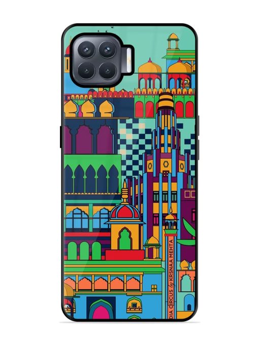 Indian Tapestry Glossy Soft Edge Case for Oppo F17 Pro Chachhi