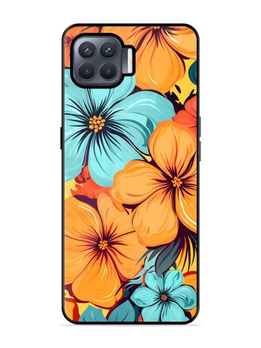 Tropical Bloom Glossy Soft Edge Case for Oppo F17 Pro Chachhi