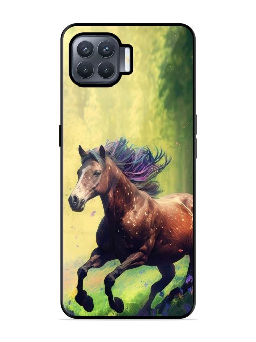 Enchanted Gallop Glossy Soft Edge Case for Oppo F17 Pro Chachhi