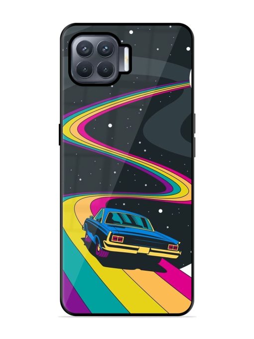 Rainbow Road Glossy Soft Edge Case for Oppo F17 Pro Chachhi