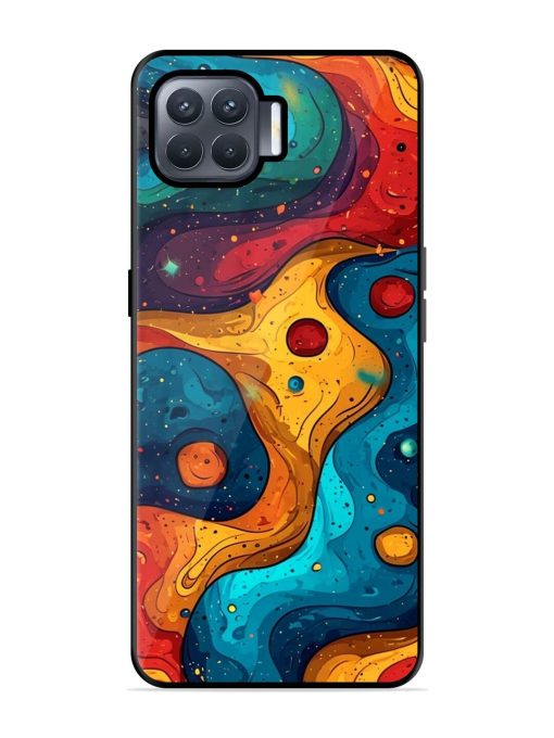 Cosmic Swirl Glossy Soft Edge Case for Oppo F17 Pro Chachhi