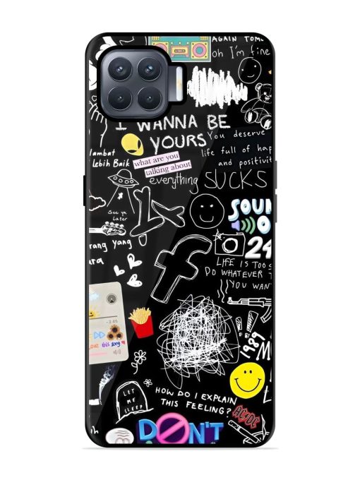 Doodle Diary Glossy Soft Edge Case for Oppo F17 Pro Chachhi