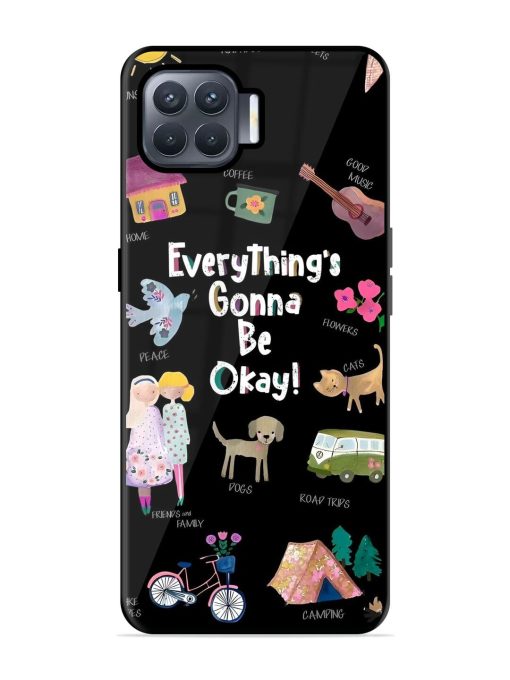 Everything'S Gonna Be Okay Glossy Soft Edge Case for Oppo F17 Pro Chachhi