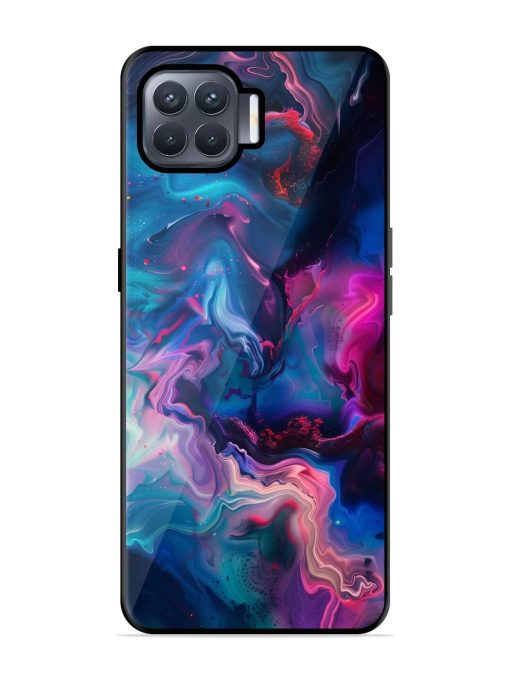 Cosmic Swirl Glossy Soft Edge Case for Oppo F17 Pro Chachhi