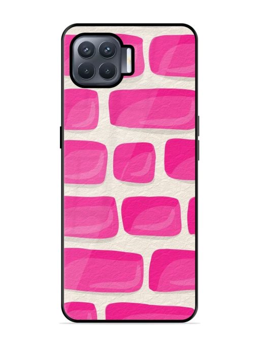 Pink Brick Wall Glossy Soft Edge Case for Oppo F17 Pro Chachhi