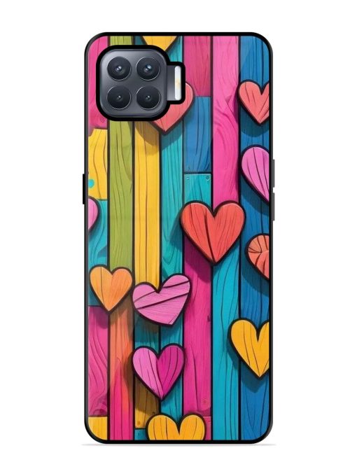 Rainbow Of Hearts Glossy Soft Edge Case for Oppo F17 Pro Chachhi