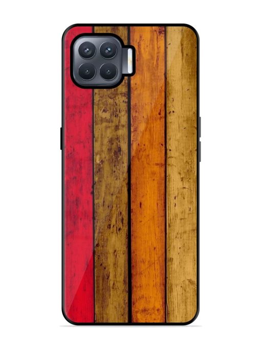 Colorful Woodgrain Glossy Soft Edge Case for Oppo F17 Pro Chachhi