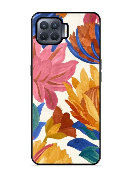 Blooming Tapestry Glossy Soft Edge Case for Oppo F17 Pro Chachhi