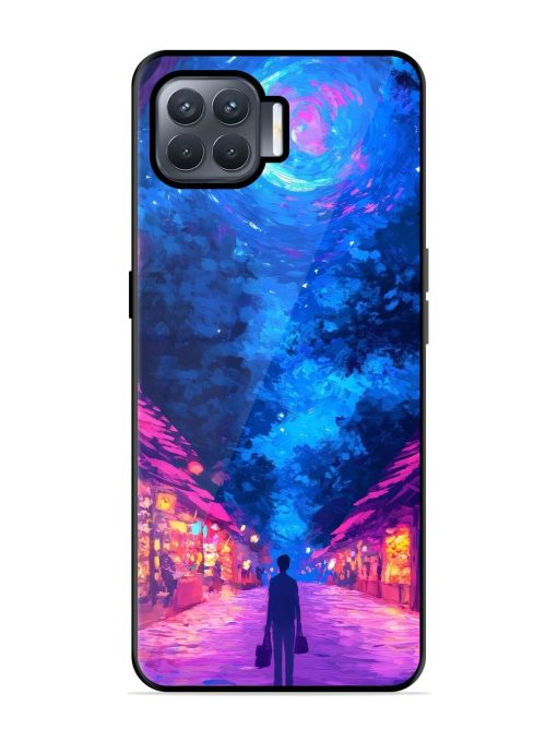 Neon Nightscape Glossy Soft Edge Case for Oppo F17 Pro Chachhi