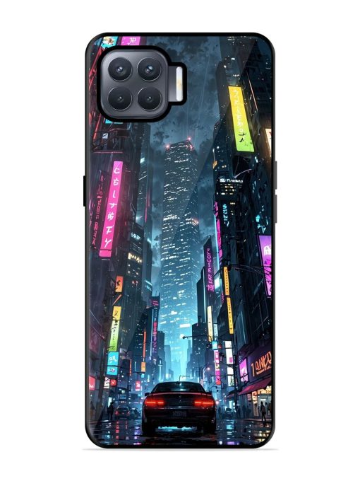 Neon Nightscape Glossy Soft Edge Case for Oppo F17 Pro Chachhi