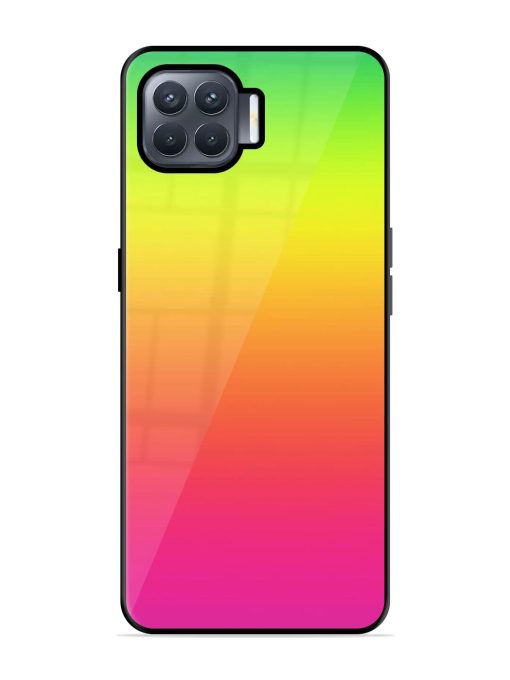 Rainbow Gradient Glossy Soft Edge Case for Oppo F17 Pro