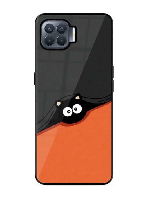 Peek-A-Boo Kitty Glossy Soft Edge Case for Oppo F17 Pro Chachhi