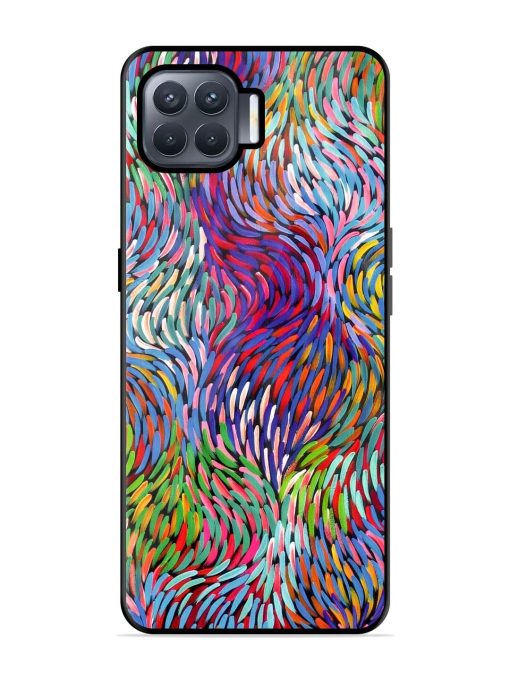 Vibrant Waves Glossy Soft Edge Case for Oppo F17 Pro Chachhi