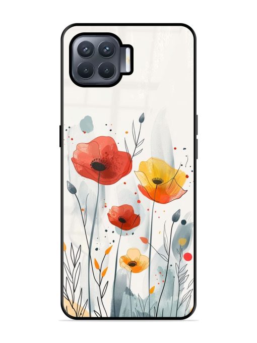 Poppy Fields Glossy Soft Edge Case for Oppo F17 Pro Chachhi