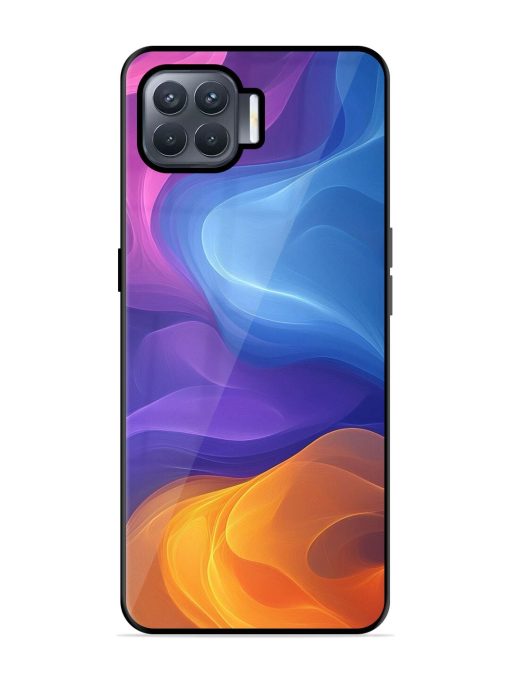 Cosmic Currents Glossy Soft Edge Case for Oppo F17 Pro Chachhi